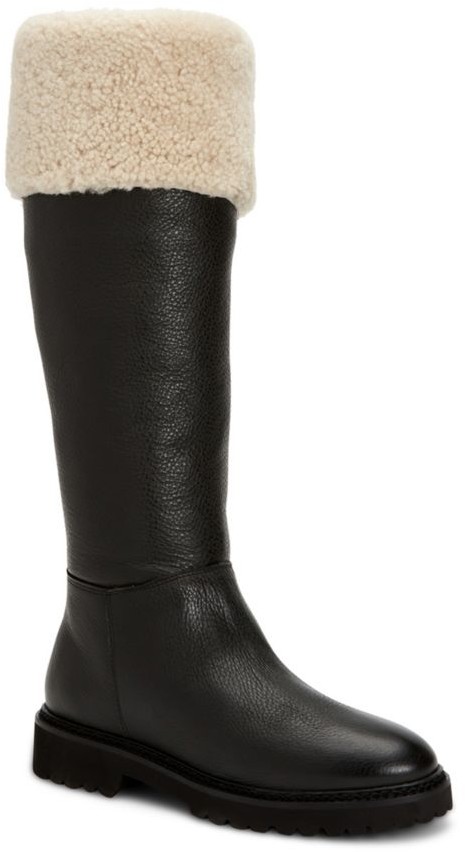 shearling lined riding boots