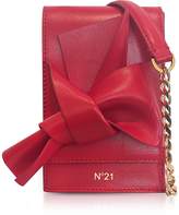 Thumbnail for your product : N°21 Red Nappa Leather Micro Bow Bag