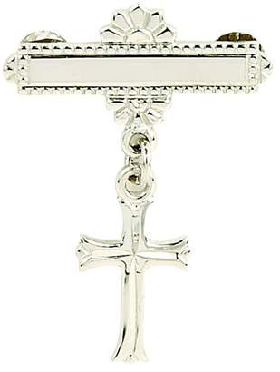 Elegant Baby Sterling Baby Shower, Christening or Baptism Gift Baby's First Cross & Bar Pin in