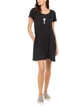 macy's short black dresses
