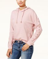 Thumbnail for your product : Hippie Rose Juniors' Lace-Up Hoodie