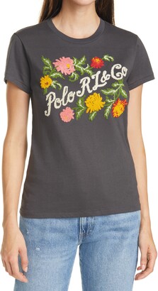 Polo Ralph Lauren Floral Applique Logo Tee - ShopStyle T-shirts