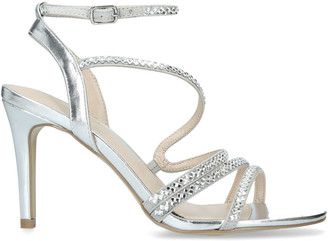 carvela kink sandals silver