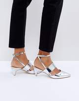 Thumbnail for your product : Office Maple Metallic Kitten Heel Shoes