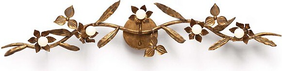 REGINA ANDREW Trillium Wall Sconce in Brass, Size: 5 light