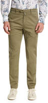 Thumbnail for your product : Kiton Flat-Front Chino Trousers, Khaki
