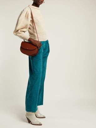 Masscob Jeanne Cotton Blend Corduroy Trousers - Womens - Blue