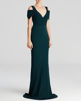 Thumbnail for your product : ABS by Allen Schwartz Gown - V-Neck Cutout Shoulder Jersey