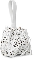 Thumbnail for your product : Alaia Rose Marie 16 flower white bracelet bag