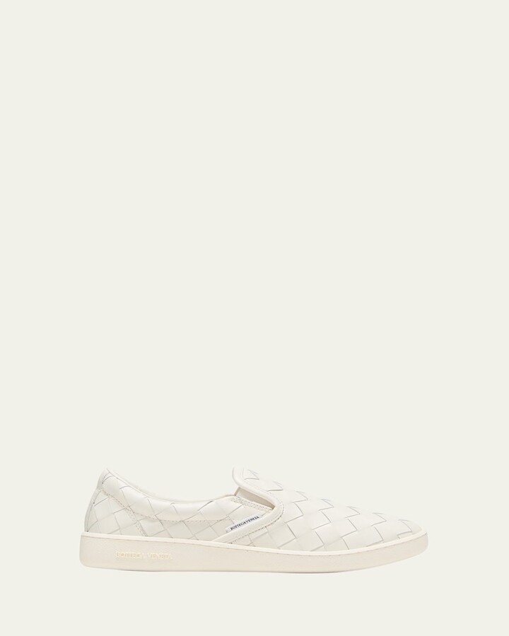 Sawyer Woven Leather Slip-On Sneakers