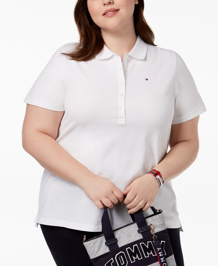 Tommy Hilfiger Plus Size Pique Polo Shirt, Created for Macy's - ShopStyle