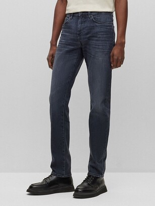 HUGO BOSS Slim-fit jeans in dark-blue denim