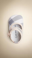 Thumbnail for your product : Burberry Check Cotton Booties