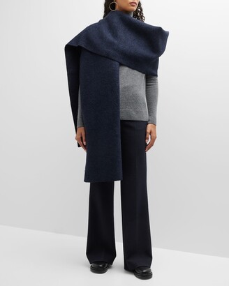 スカーフ THE ROW BISBEE WOOL BLEND REVERSIBLE SCARF The Row