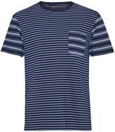 Thumbnail for your product : French Connection Men's Block Patchwork Indigo Striped T-Shirt