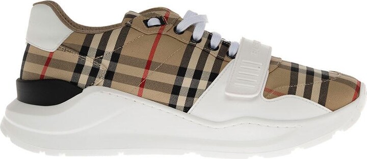 Burberry Vintage Check Fabric Sneakers Man - ShopStyle