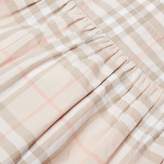 Thumbnail for your product : Burberry Ruffle Detail Check Cotton Dress