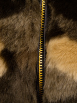 Thumbnail for your product : Camo Faux Fur Waistcoat with Knitted Rib Details