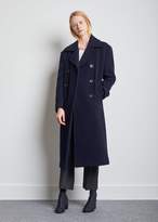 Thumbnail for your product : Y's Lambs Wool Double Breasted Coat Navy Size: JP 1
