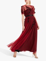 Thumbnail for your product : Phase Eight Collection 8 Anna Embroidered Maxi Dress, Brick Red/Black