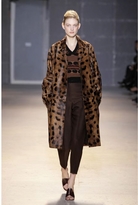 Thumbnail for your product : Rochas Leopard print Fur Coat