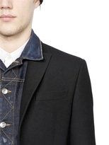 Thumbnail for your product : DSquared 1090 Denim Vest W/ Wool Silk Blend Jacket