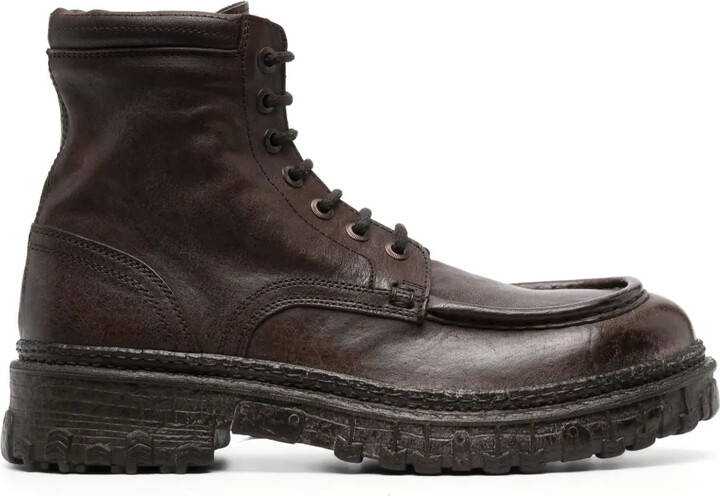 Moma Lace-Up Calf Leather Ankle Boots