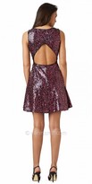 Thumbnail for your product : The                             Sequined Cut-Out Open Back Party Dresses from Hailey Logan                             is Out of Stock.