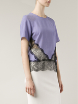 Thumbnail for your product : Wes Gordon Silk and Lace Blouse