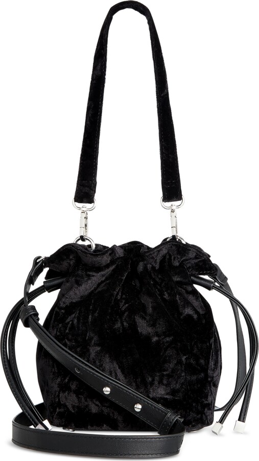 INC International Concepts Meliss Small Velvet Bucket Bag, Created for ...