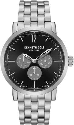 Kenneth Cole New York Dress Sport Stainless Steel Black Dial Chronograph Watch