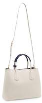 Thumbnail for your product : Prada Double Saffiano Leather Bag - Womens - White Navy