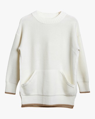 white tunic sweatshirt