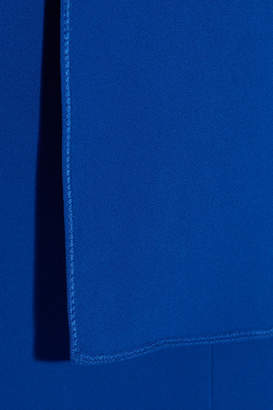 Roland Mouret Cheveley Cold-shoulder Crepe Gown - Royal blue