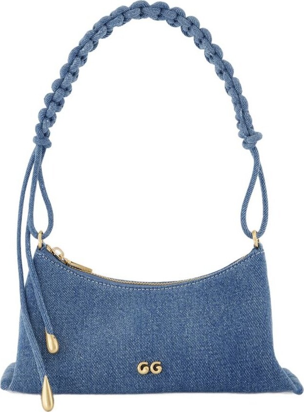 Cult Gaia Osa Denim Shoulder Bag