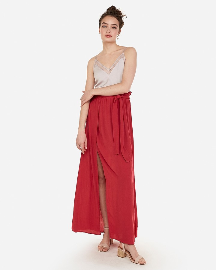 express draped skirt