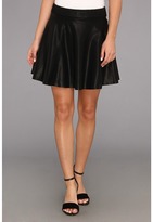 Thumbnail for your product : Blank NYC Vegan Leather Skater Skirt in Pussy Cat