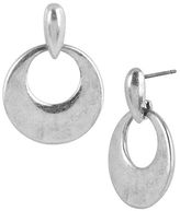 Thumbnail for your product : Kenneth Cole NEW YORK Silver-Tone Sculptural Circle Drop Earrings