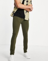Thumbnail for your product : Topman stretch skinny jeans in khaki