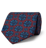 Thumbnail for your product : E.MARINELLA - 8.5cm Floral-Print Silk-Twill Tie - Men - Red