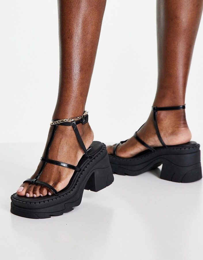 Black Heeled Sandal Topshop | ShopStyle
