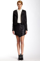 Thumbnail for your product : Rachel Zoe Bowery Asymmetrical Leather Skirt