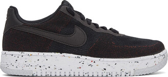 Nike Black Air Force 1 Crater FlyKnit Sneakers