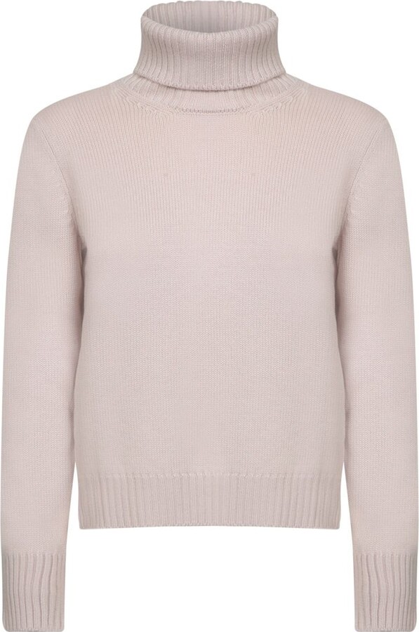 Blanca Vita Ribbed Turtleneck Knitted Sweater