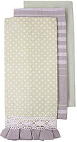Thumbnail for your product : JCPenney Ladelle Lacie Set of 3 Dish Towels