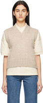 Thumbnail for your product : Ami Alexandre Mattiussi Beige Sleeveless V-Neck Sweater