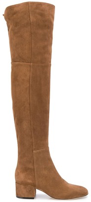 Sergio Rossi Side-Zip Over-The-Knee Boots