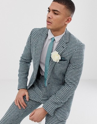 white tweed suit