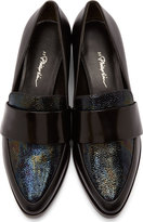 Thumbnail for your product : 3.1 Phillip Lim Black Iridescent Leather Quinn Loafers