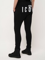 Thumbnail for your product : DSQUARED2 Icon Spray Printed Cotton Sweatpants